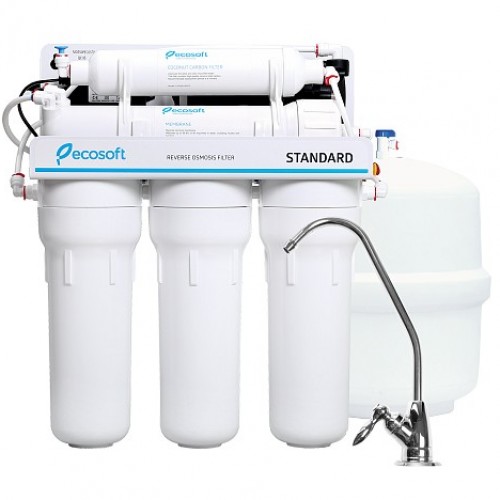 Система обратного осмоса Ecosoft Standard с помпой (MO550PECOSTD)